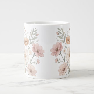 Grande Tasse Bouquet de l'Anémone Délicate Douceur Aquarelle