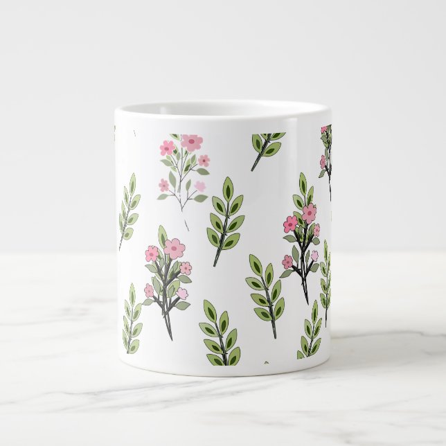 Grande Tasse Bouquets roses (Devant)
