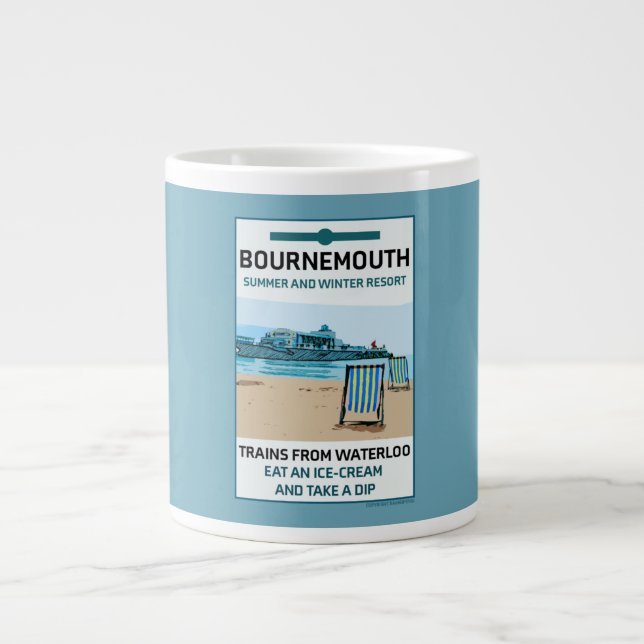 Grande Tasse Bournemouth Vintage Retro (Devant)