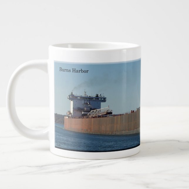 Grande Tasse Bouton jumbo de Burns Harbour (Gauche)