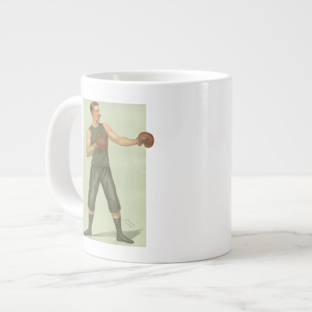 Grande Tasse Boxer vintage avec troncs verts longs (Devant gauche)