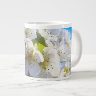Grande Tasse Branche florissante d'une poire
