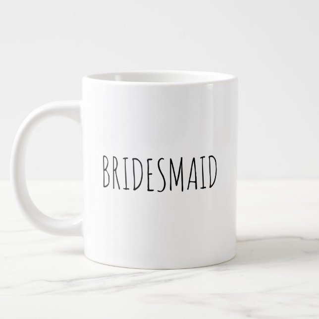 Grande Tasse "Bridesmaid" Agritourisme moderne simple (Gauche)