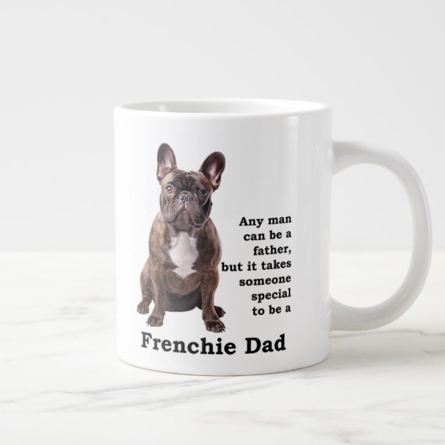 Grande Tasse Brindle French Bulldog Papa (Droite)