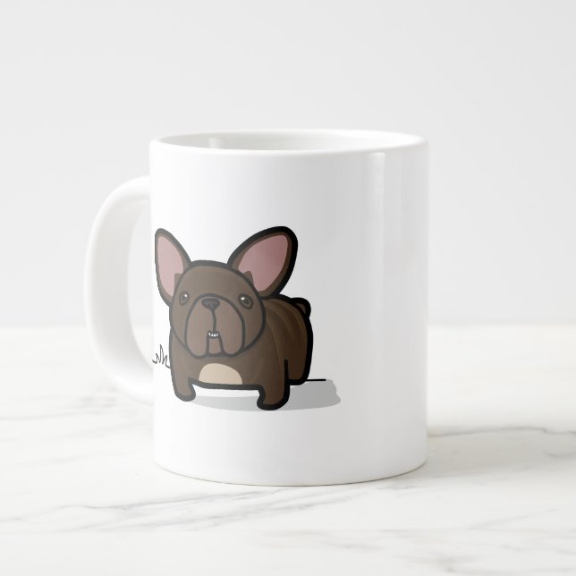 Grande Tasse Brindle Frenchie (Devant gauche)