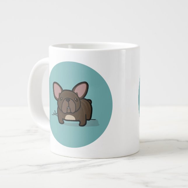 Grande Tasse Brindle Frenchie (Devant gauche)