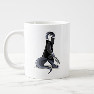 Grande Tasse Brontosaurus Habillé Comme Un Personnage De Film.