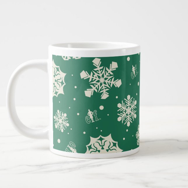 Grande Tasse Buddy le Motif Elf Snowflake (Gauche)