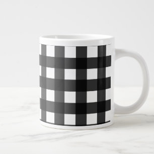 Grande Tasse Buffalo blanc grand plaid