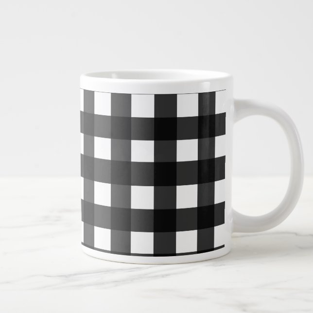Grande Tasse Buffalo blanc grand plaid (Droite)