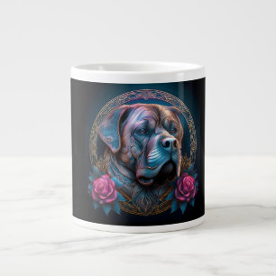 Grande Tasse Bull Mastiff Passe Par Un Portail De Temps
