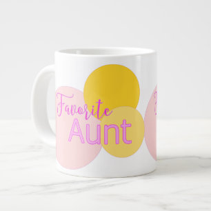 Grande Tasse Bulles colorées de la tante préférée