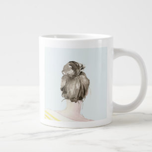 Grande Tasse Bun de noeud de cheveux Brown