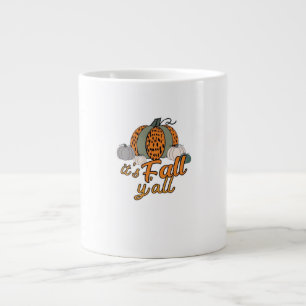 Grande Tasse C’est le Motif Leopard Citrouille de l’automne