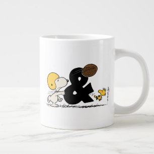 Grande Tasse cacahuètes Football Snoopy & Woodstock