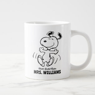 Grande Tasse cacahuètes Snoopy Grand Enseignant Personnalisé