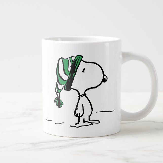 Grande Tasse cacahuètes | Snoopy Green Casquette de neige (Droite)