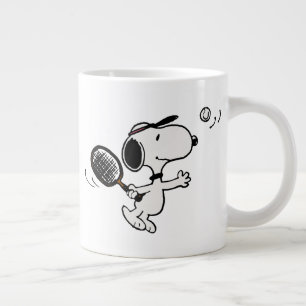 Grande Tasse cacahuètes Snoopy Joue Au Tennis