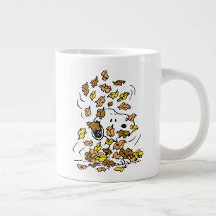 Grande Tasse cacahuètes Snoopy Pile de Feuilles