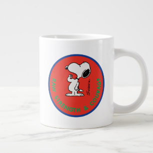 Grande Tasse cacahuètes   Snoopy Raw Force & Courage Badge
