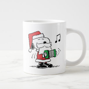 Grande Tasse cacahuètes   Snoopy Santa Claus Accordian