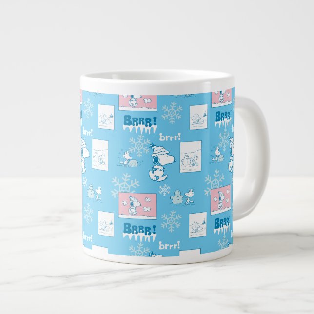 Grande Tasse cacahuètes | Snoopy Snow Day Motif (Devant droit)