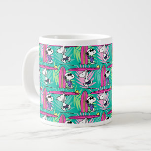 Grande Tasse cacahuètes   Snoopy Turquoise Surf Motif