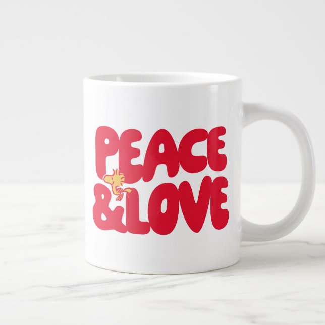 Grande Tasse cacahuètes | Woodstock Peace & Love (Droite)