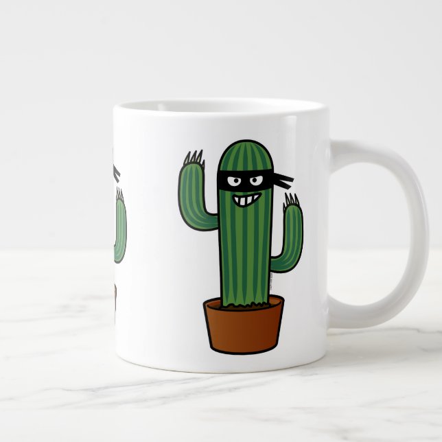 Grande Tasse Cactus bandido ninja masqué (Droite)