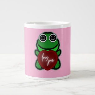 Grande Tasse Cadeau coeur grenouille mignonne amour personnalis