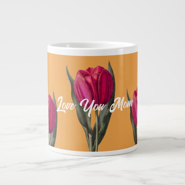 Grande Tasse Cadeau conçu pour Maman je t'aime (Devant)