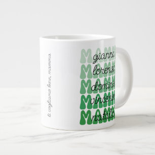 Grande Tasse Cadeau de fête des mères italienne Mamma Retro Nom