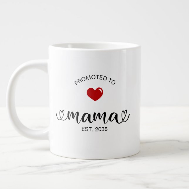 Grande Tasse Cadeau de maman nouvellement établie (Gauche)