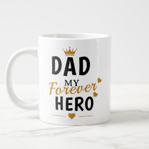 Grande Tasse Cadeau de nom personnalisé pour papa