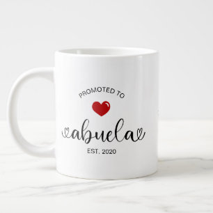 Grande Tasse Cadeau de nouvelle grand-mère Abuela établi