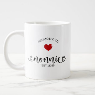 Grande Tasse Cadeau de nouvelle grand-mère Nonnie établi