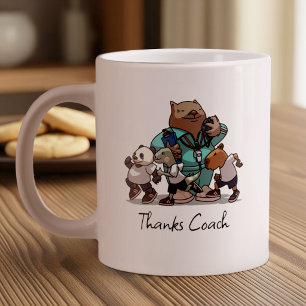 Grande Tasse Cadeau de remerciement pour entraîneur Wombat Prof