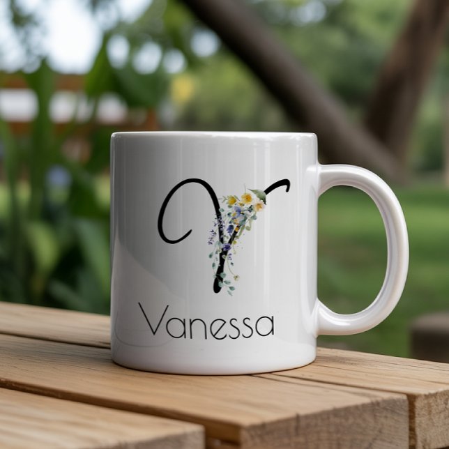 Grande Tasse Cadeau de retraite monogramme de l'employeur aquar (Créateur téléchargé)