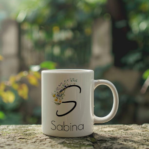 Grande Tasse Cadeau de retraite monogramme de l'employeur aquar