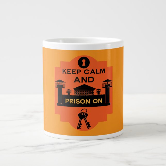 Grande Tasse Cadeau de visite de prison (Devant)