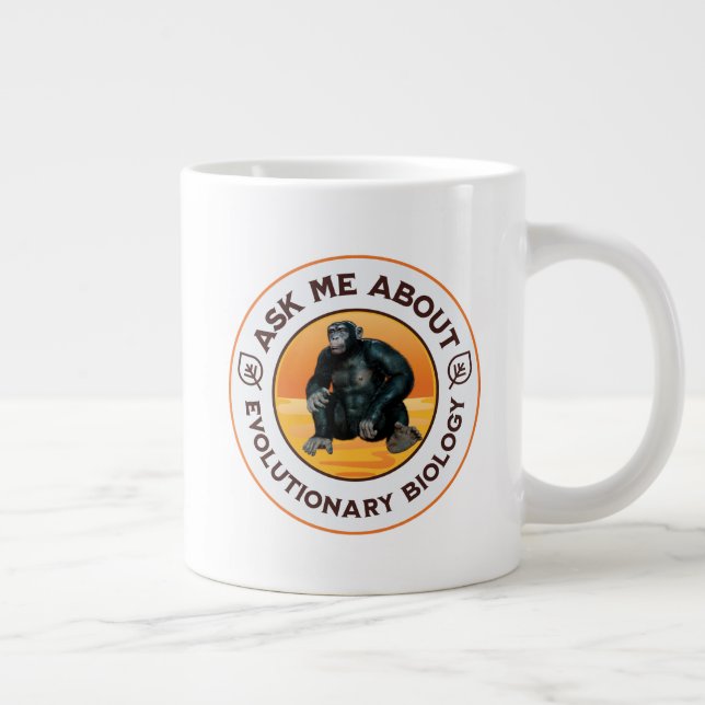 Grande Tasse Cadeau d'humour sur l'évolution pour professeur de (Droite)