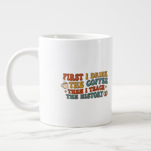 Grande Tasse Cadeau drôle pour professeurs d'histoire rétro gro