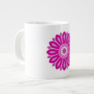 GRANDE TASSE CADEAU FLEUR MODERNE COLORÉ POUR FILLE SOEUR MAMAN