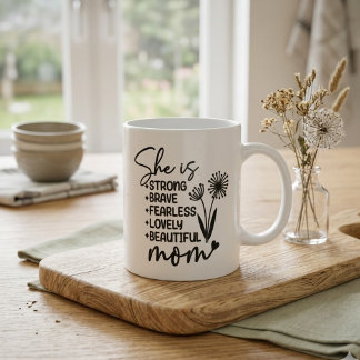 Grande Tasse Cadeau Inspirant pour Maman