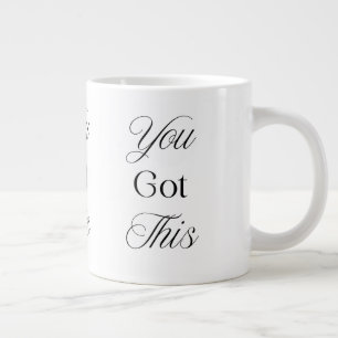 Grande Tasse Cadeau Motivationnel de Bien-être "Tu Vas Réussir"