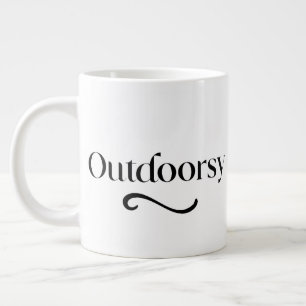 Grande Tasse Cadeau personnalisé Cute Outdoorsy fait sur mesure