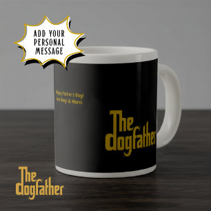 Grande Tasse Cadeau personnalisé Le Parrain du chien - Papa Chi