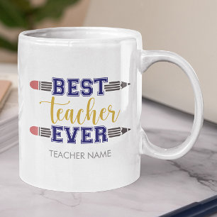 Grande Tasse Cadeau personnalisé Meilleur Enseignant - Cadeau P