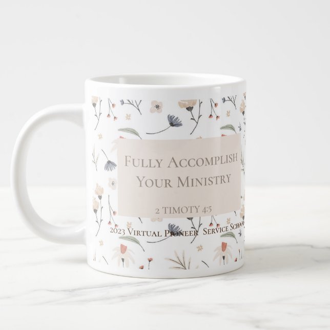 Grande Tasse Cadeau personnalisé pour soeurs pionnières JW 2023 (Gauche)