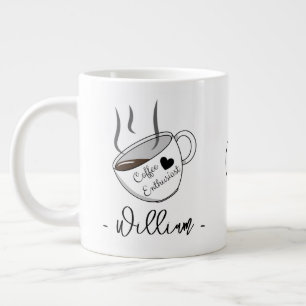 Grande Tasse Cadeau pour les amateurs de café Nom personnalis